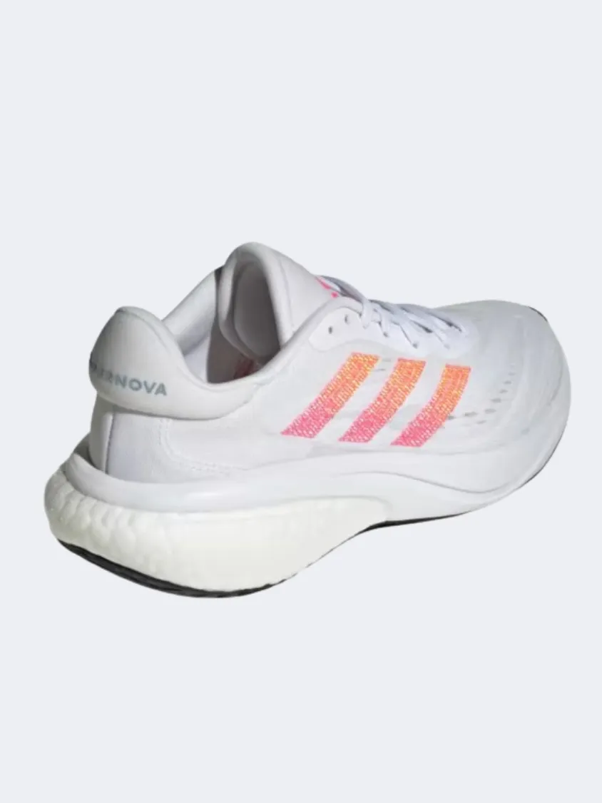 Adidas Supernova 3 Girls Running Shoes White/Pink/Blue