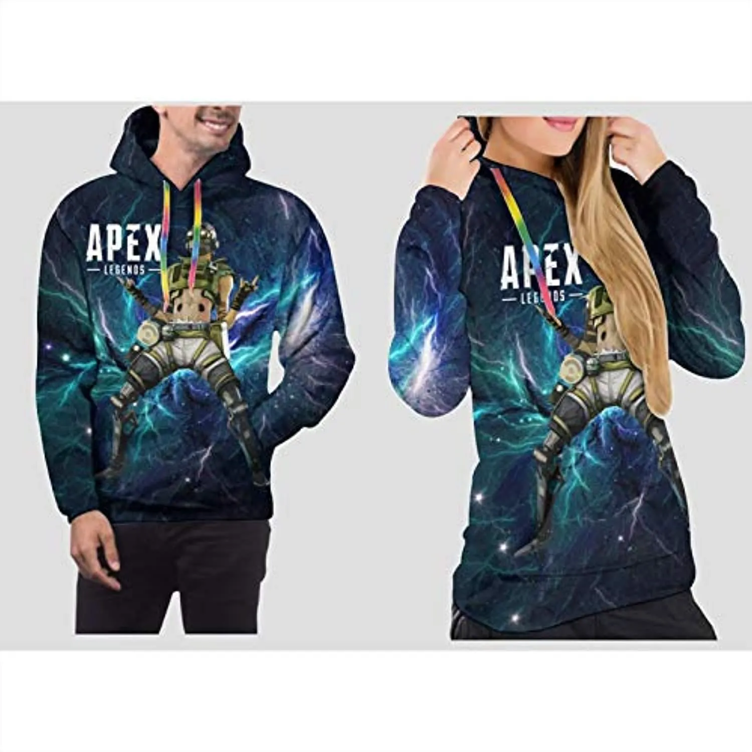 Apex Legends Hoodies - Bloodhound Fashion 3D Print Drawsrting Pullover Gaming Hoodie