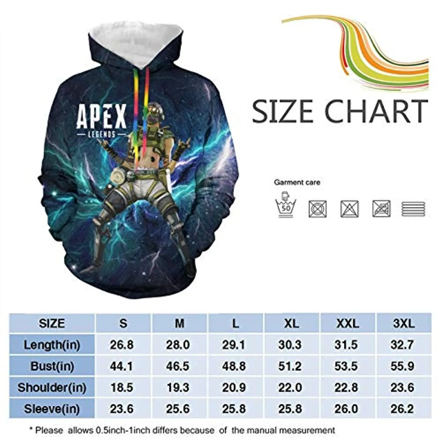 Apex Legends Hoodies - Bloodhound Fashion 3D Print Drawsrting Pullover Gaming Hoodie