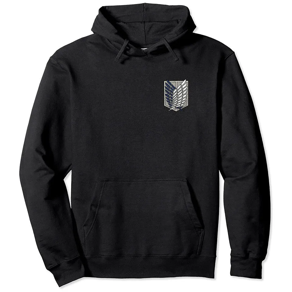 Attack on Titan Scout Regiment Distress Pullover Hoodie