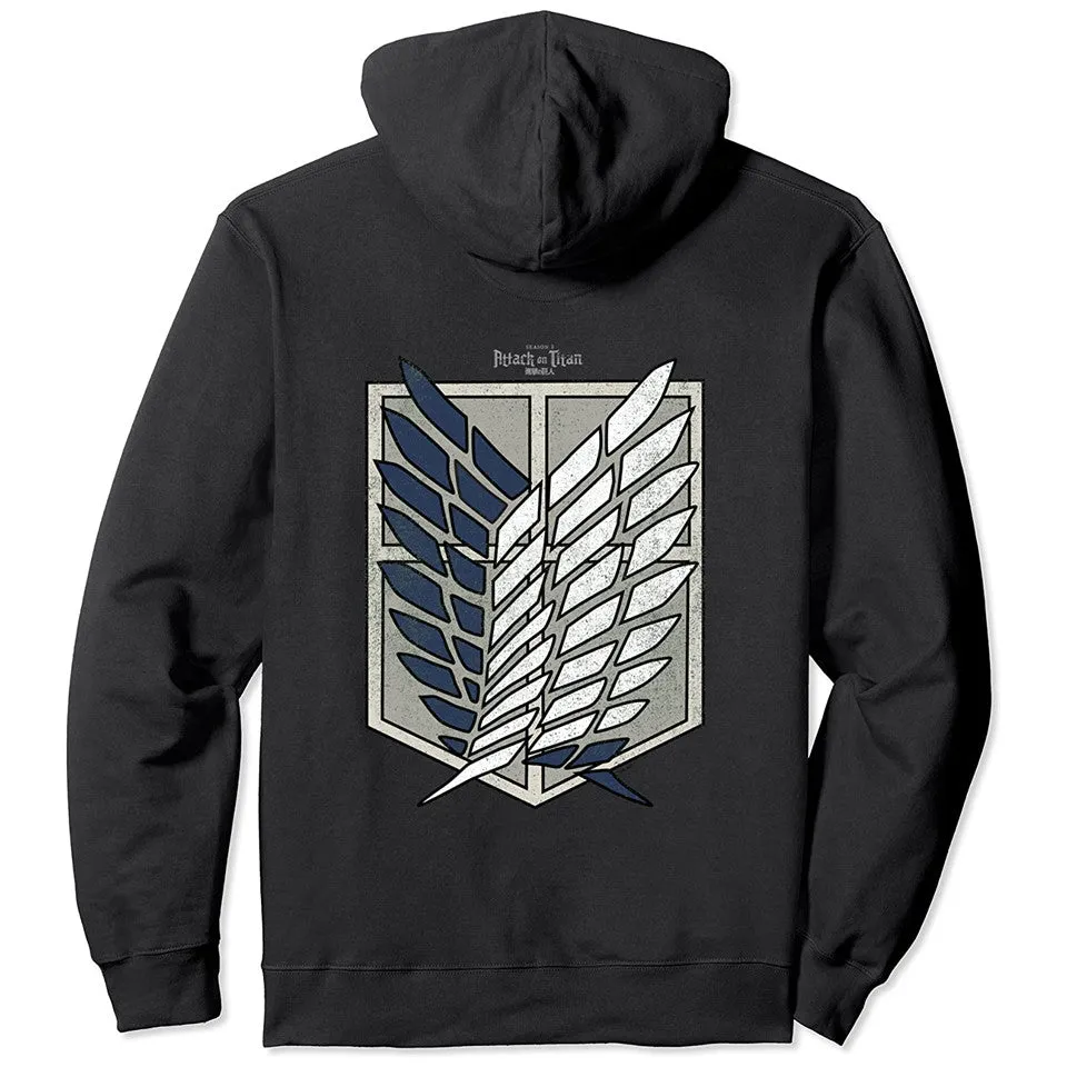 Attack on Titan Scout Regiment Distress Pullover Hoodie
