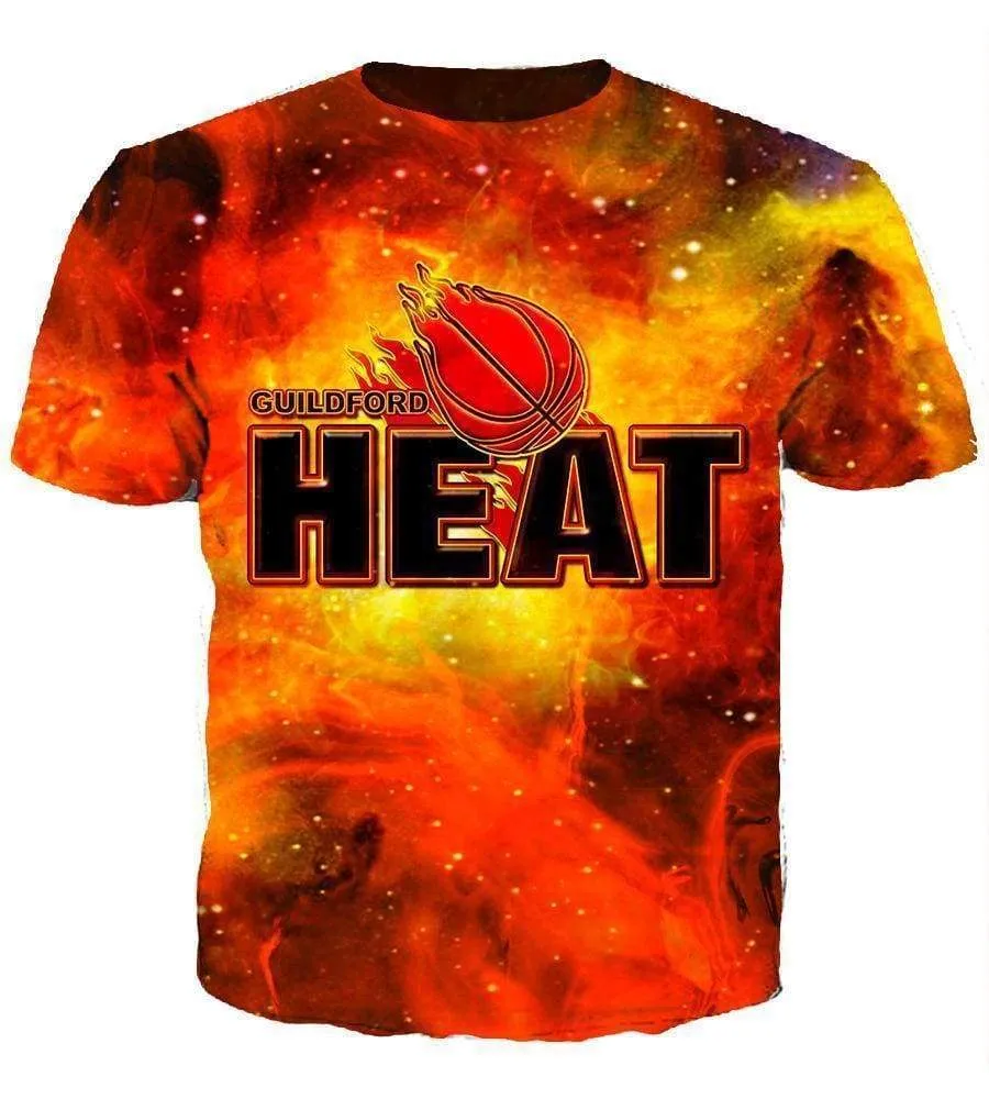 Basketball Miami Heat Hoodies - Zip Up Red 3D Hoodie