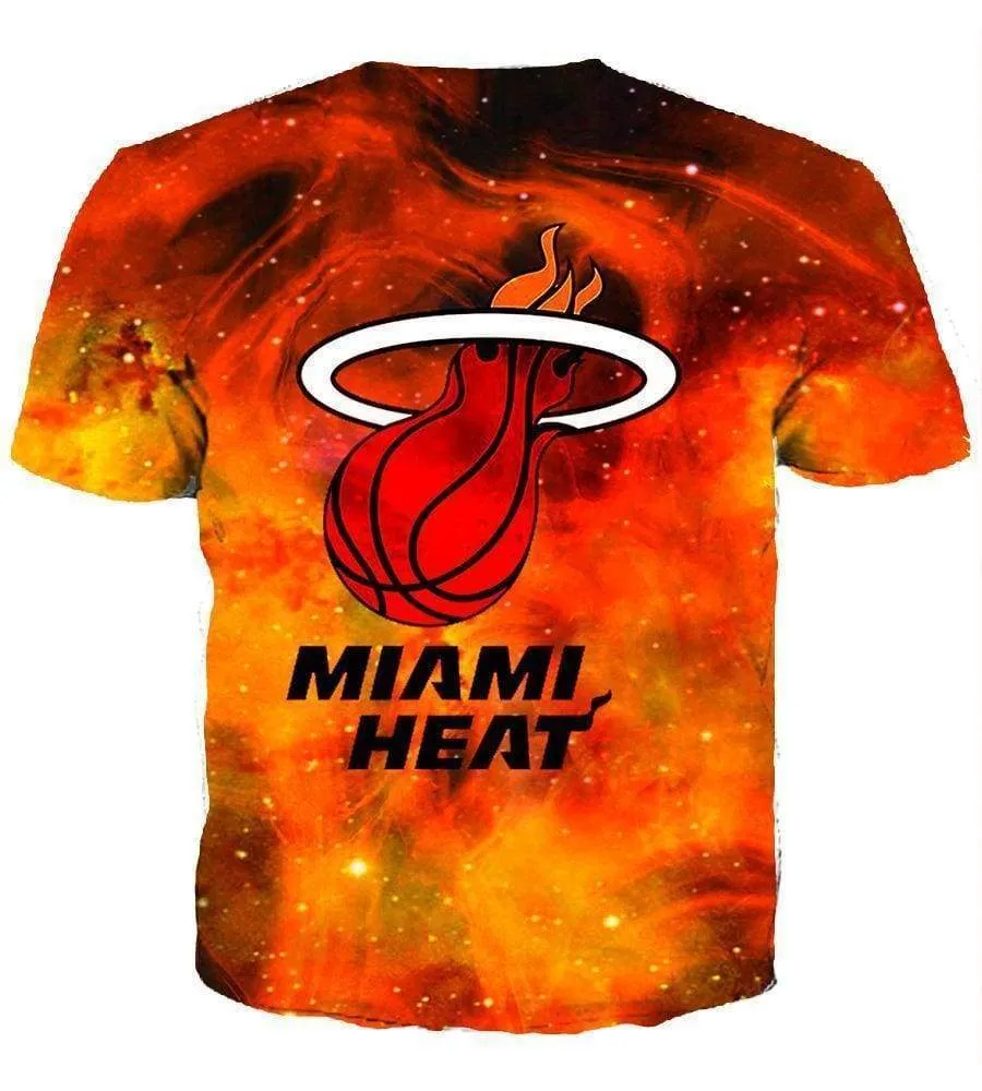 Basketball Miami Heat Hoodies - Zip Up Red 3D Hoodie