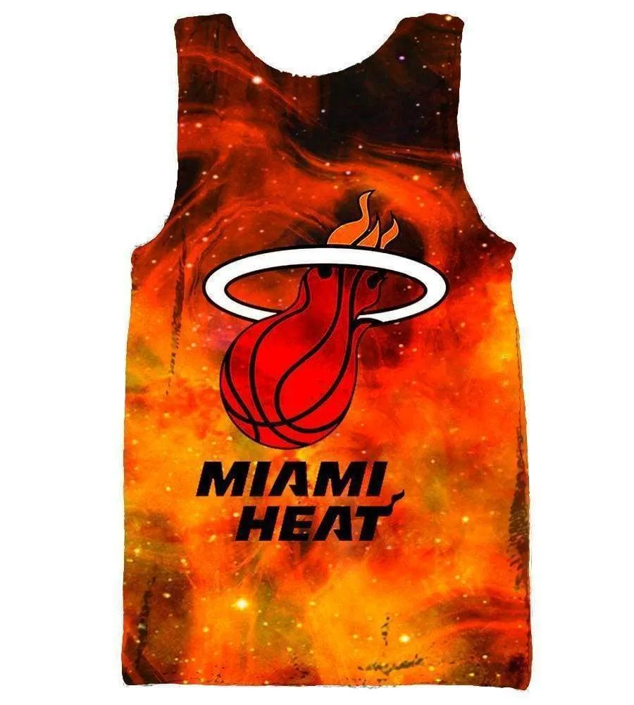 Basketball Miami Heat Hoodies - Zip Up Red 3D Hoodie