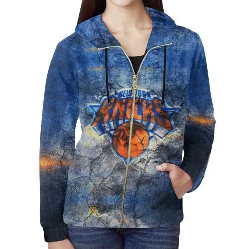 Basketball New York Knicks Hoodies - Pullover Blue 3D Hoodie