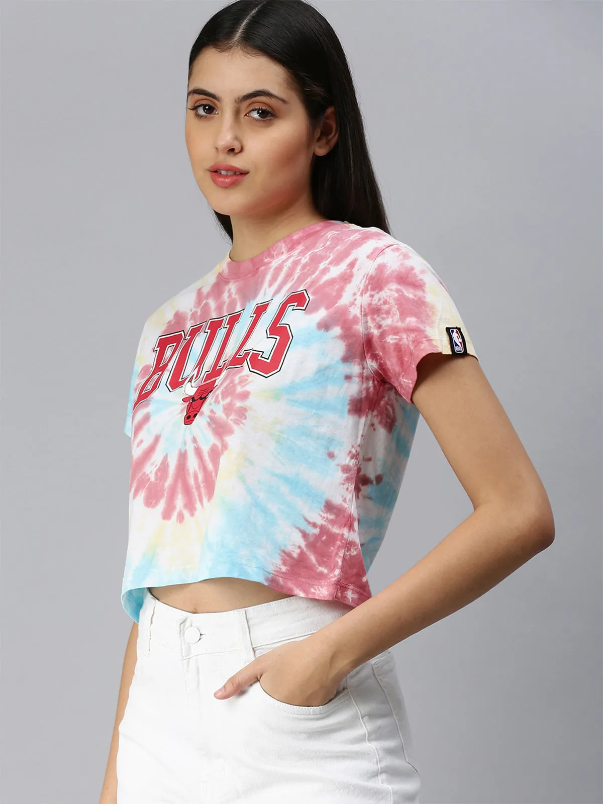 Bulls: Tie & Dye Crop Top - Multi