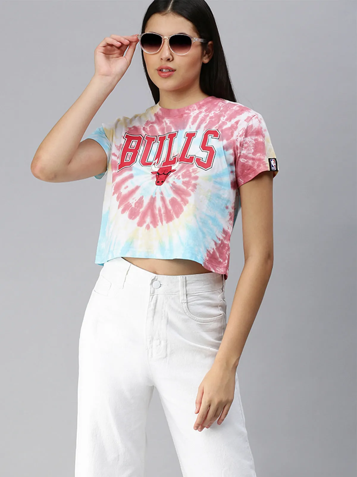 Bulls: Tie & Dye Crop Top - Multi