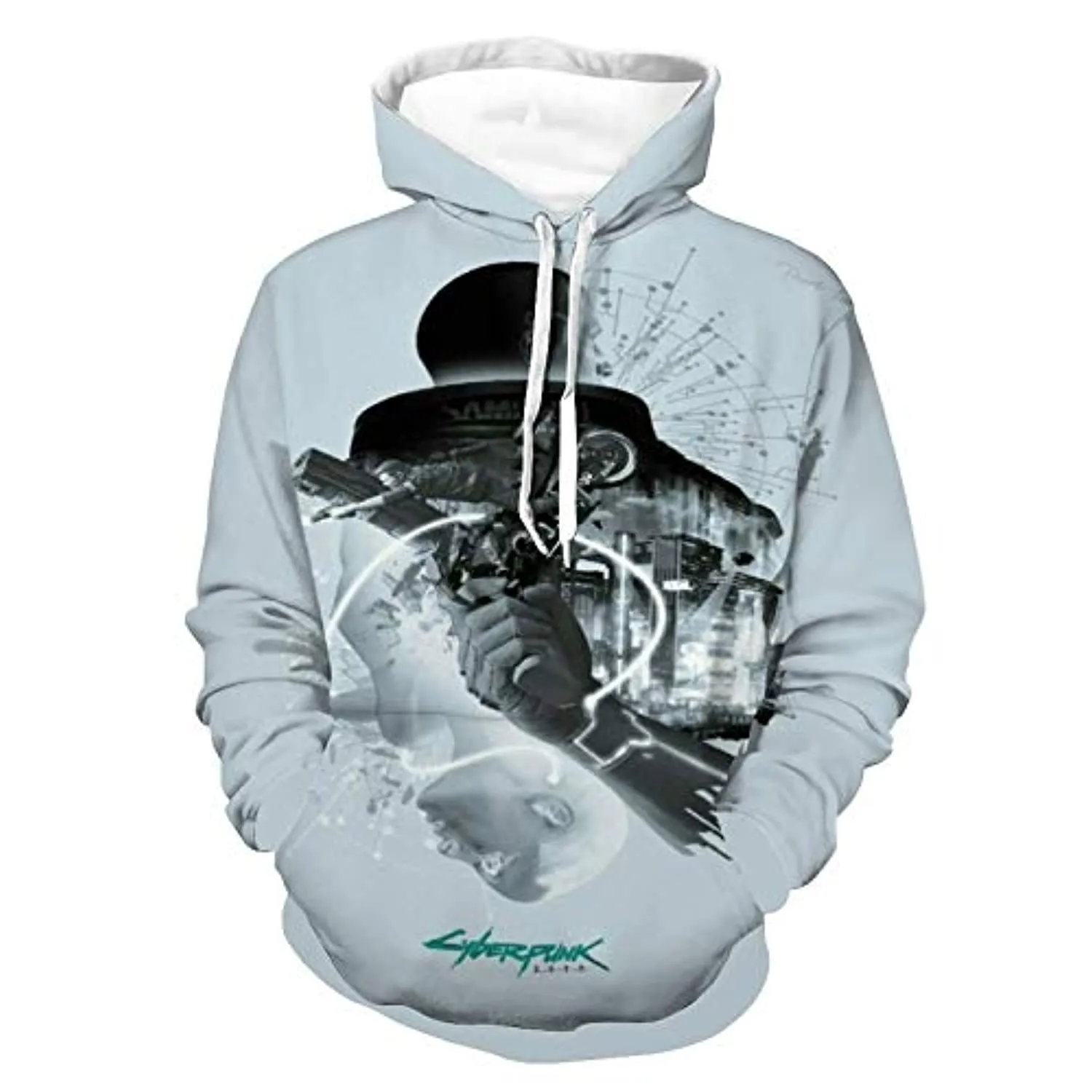 Cyberpunk 2077 Hoodie - 3D Print Hooded Pullover