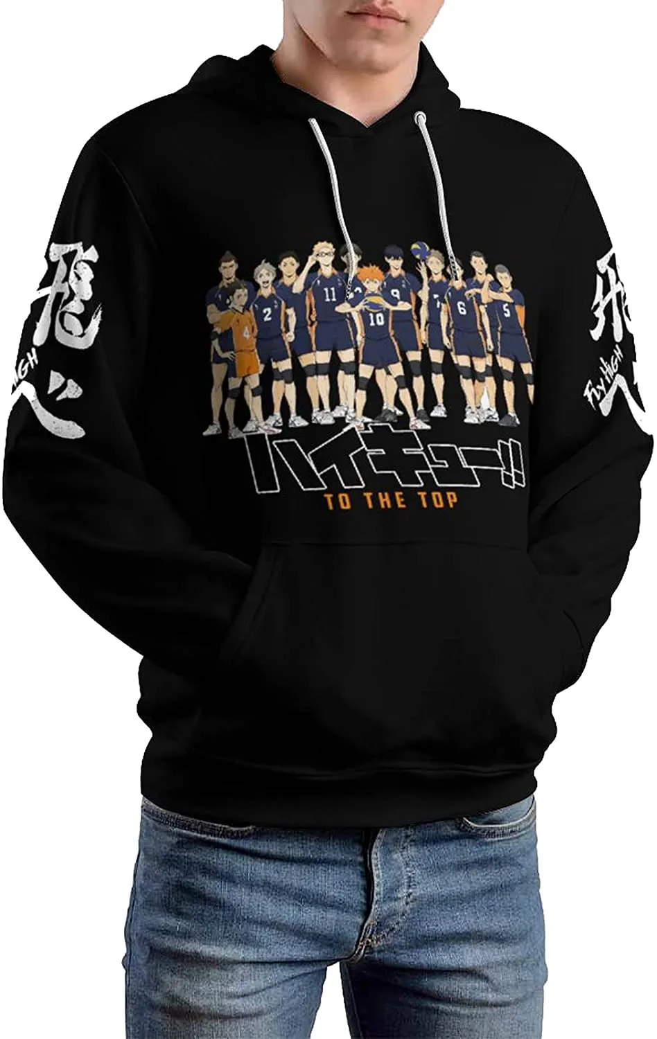 Haikyuu!! Unisex Anime Hoodie 3d Printed Anime Pullover Sweatshirts