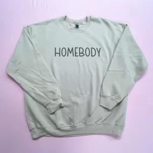 Homebody Women's Sand Sweatshirt Quote