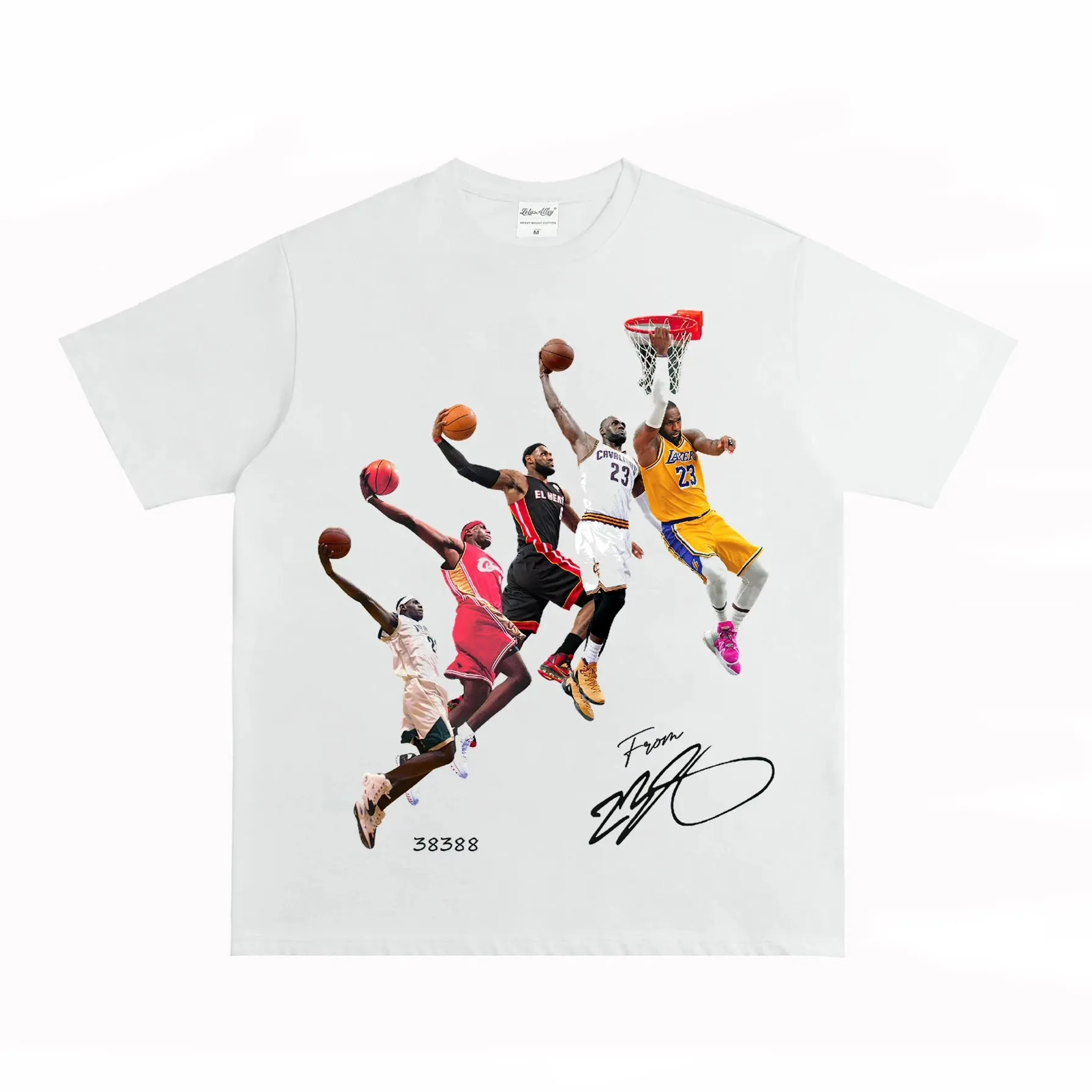James Five Period Dunk Record-Breaking Commemorative T-Shirt