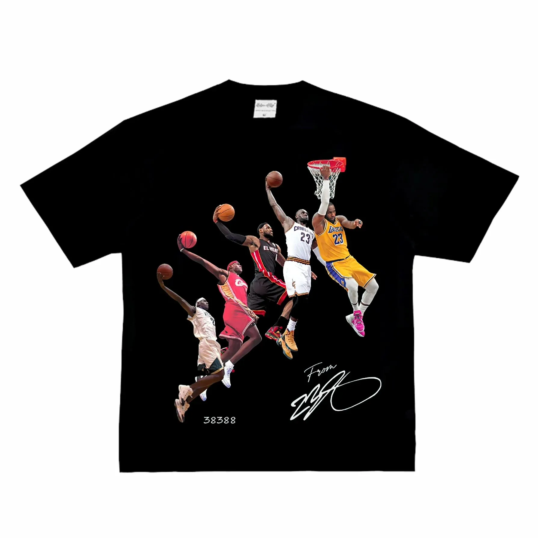 James Five Period Dunk Record-Breaking Commemorative T-Shirt