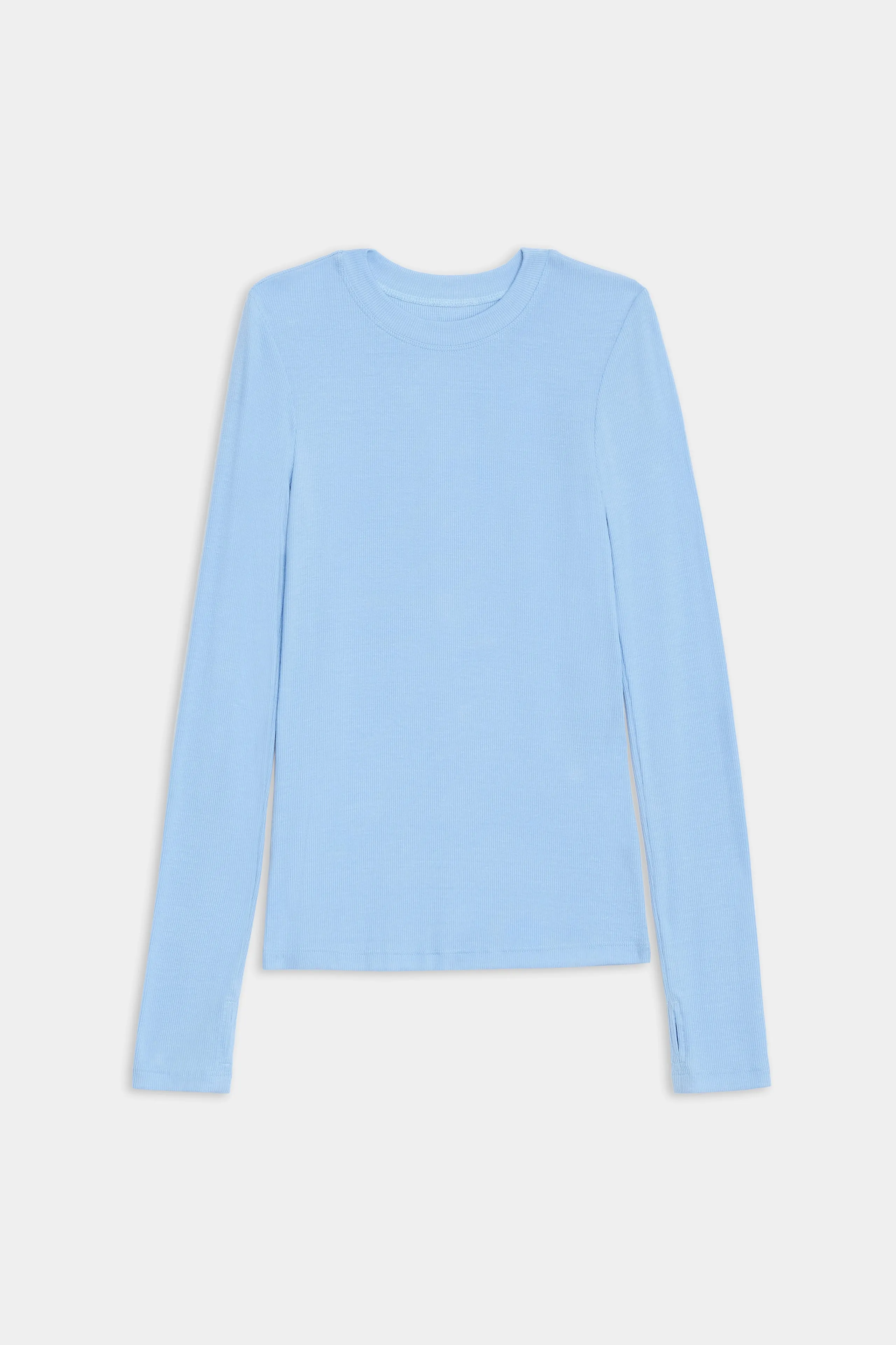 Louise Rib Long Sleeve - Skylight