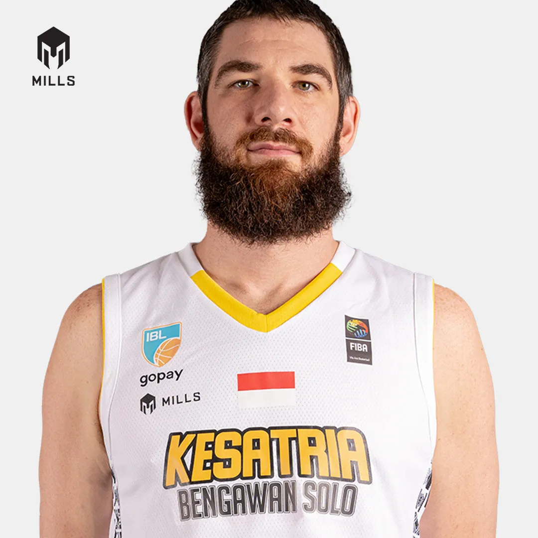 MILLS KBS AWAY BASKETBALL JERSEY PLAYER ISSUE WHITE 26018KBS