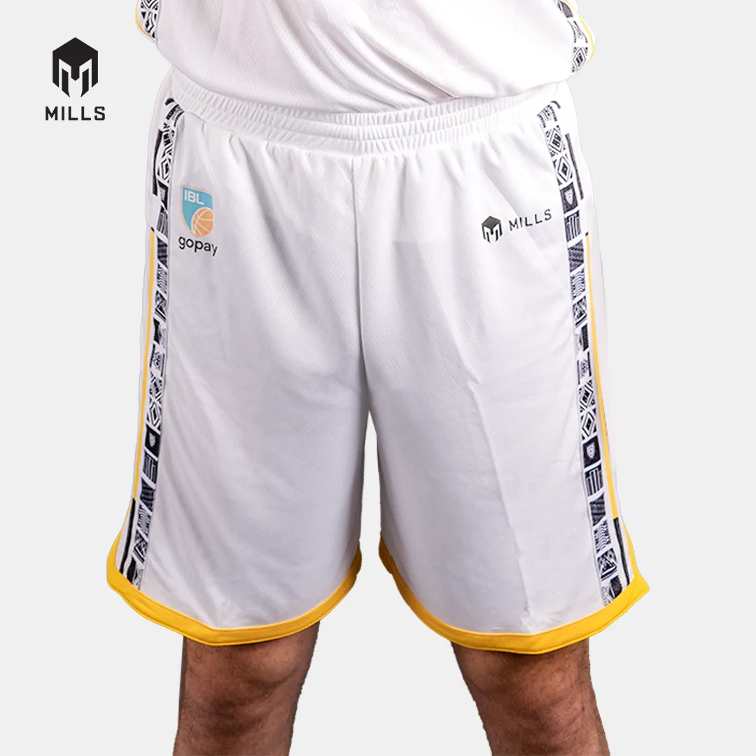 MILLS KBS AWAY BASKETBALL SHORT PLAYER ISSUE WHITE 27015KBS