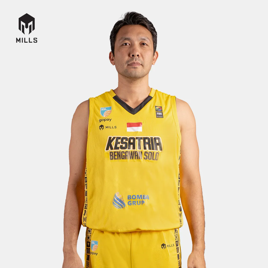 MILLS KBS HOME BASKETBALL JERSEY PLAYER ISSUE YELLOW 26017KBS