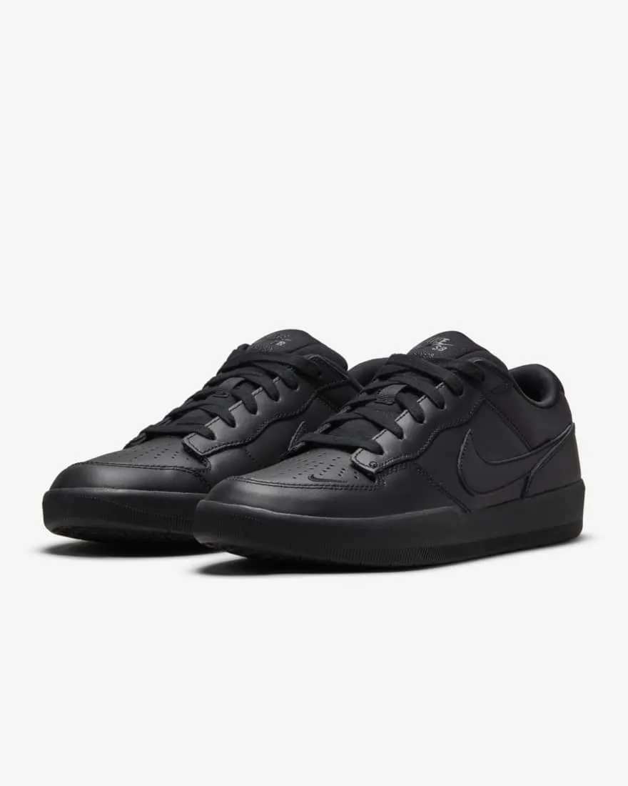 NIKE SB FORCE 58 PREMIUM LEATHER - BLACK/BLACK