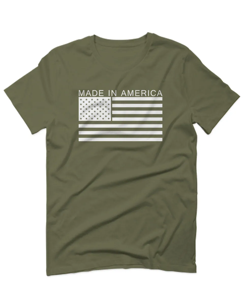 Patriotic American Proud Made in USA United States America Flag For men T Shirt