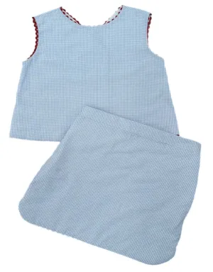 Patriotic Seersucker Layla Skirt Set