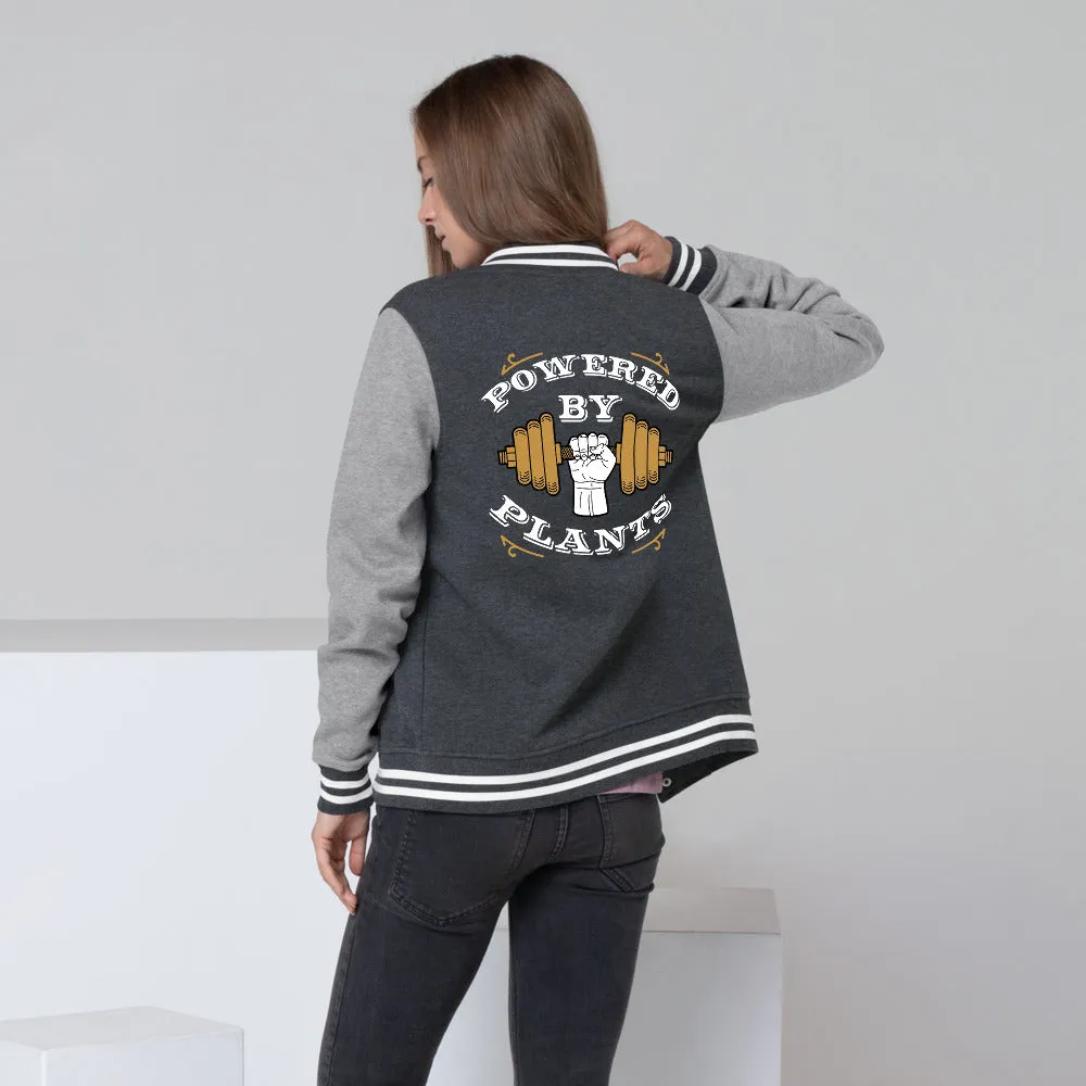 Powered By Plants Women's Letterman Jacket