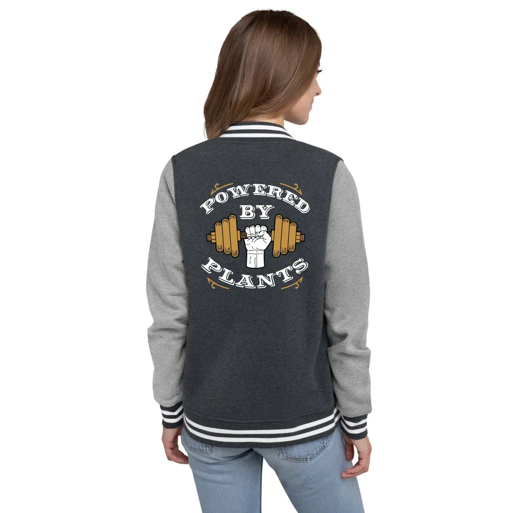 Powered By Plants Women's Letterman Jacket