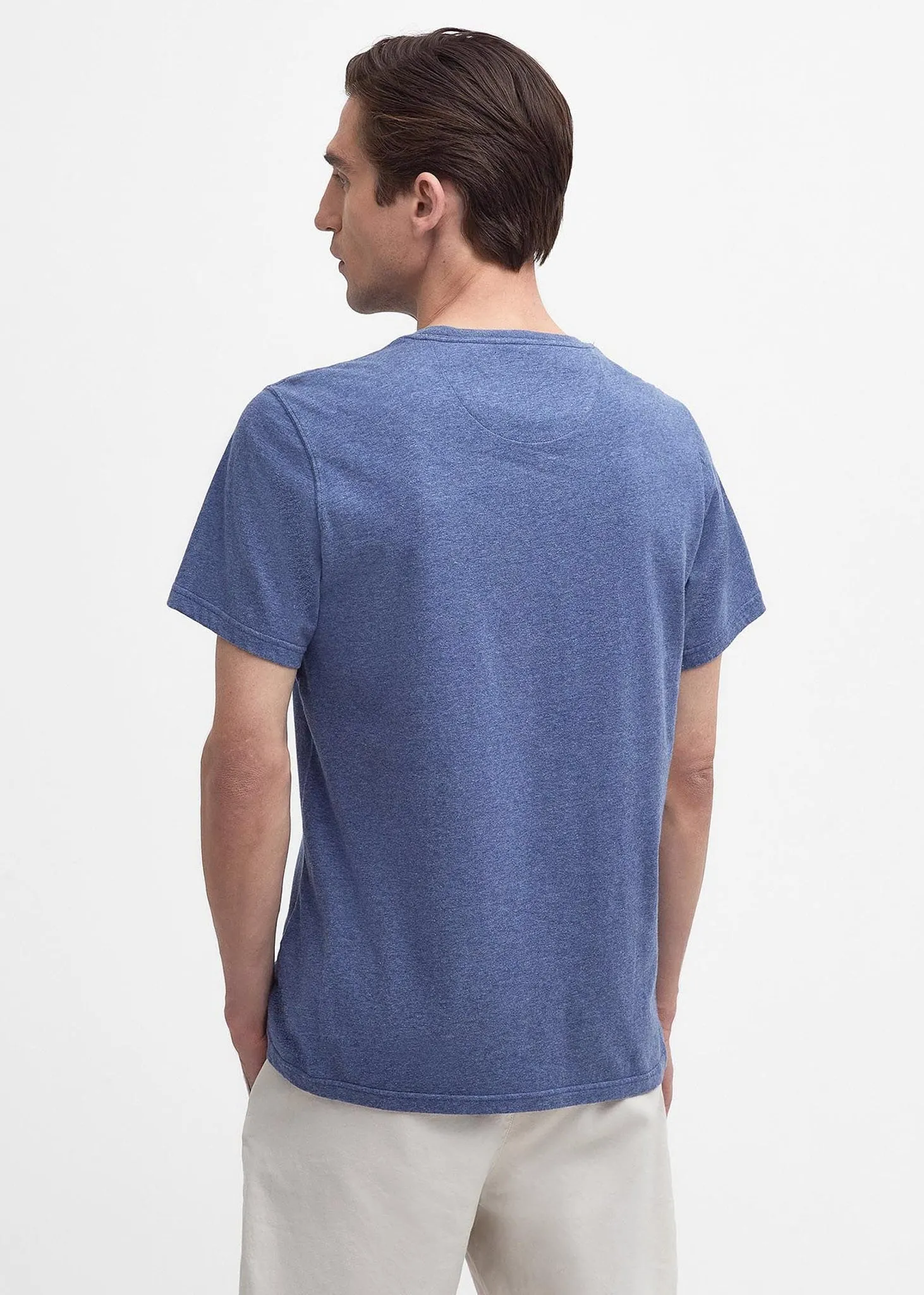 Tartan sports tee - chambray