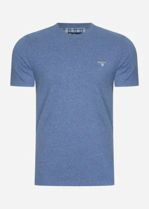 Tartan sports tee - chambray
