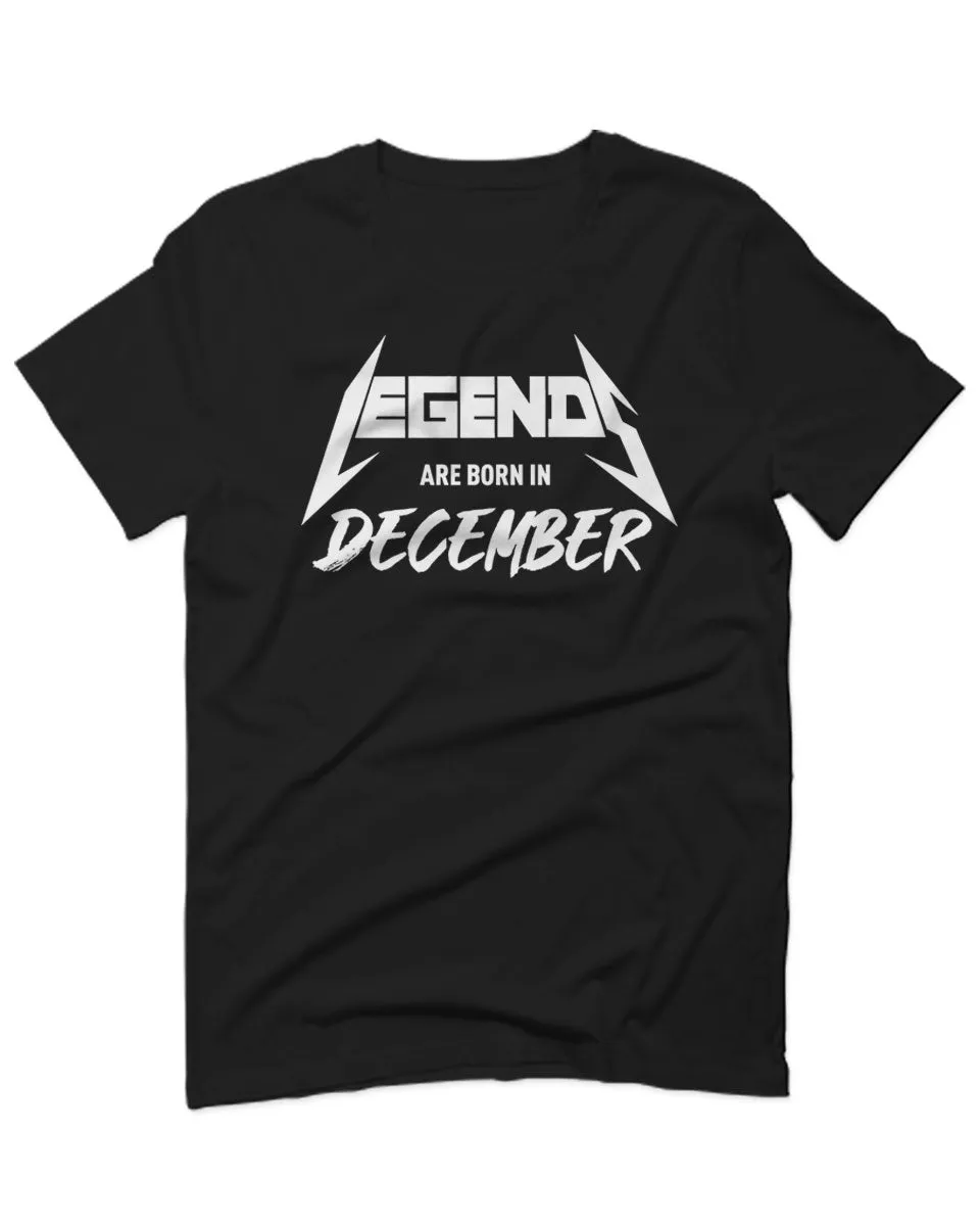 The Best Birthday Gift Legends are Born in December For men T Shirt