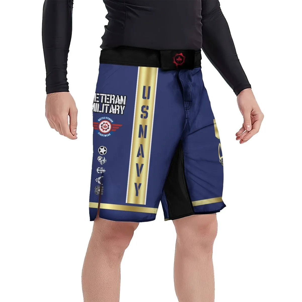 USA Navy Veteran Fight Shorts