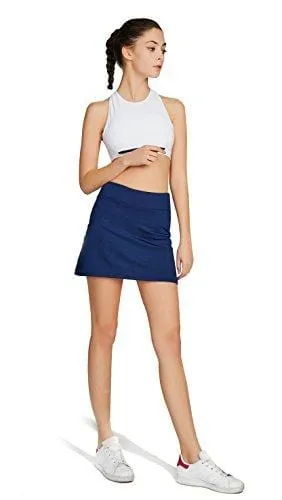 Women's Casual Pleated Tennis Golf Skirt with Underneath Shorts Running Skorts d_bu XL